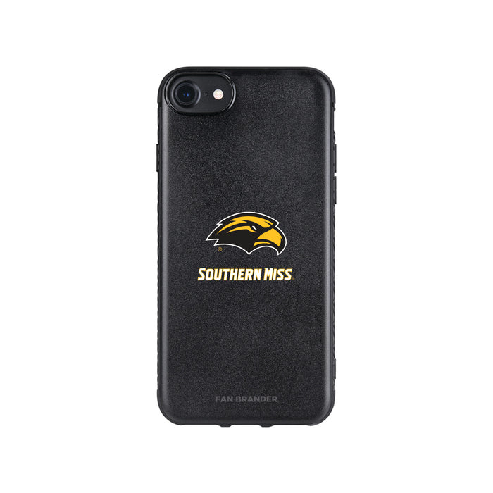 Fan Brander Black Slim Phone case with Southern Mississippi Golden Eagles Primary Logo