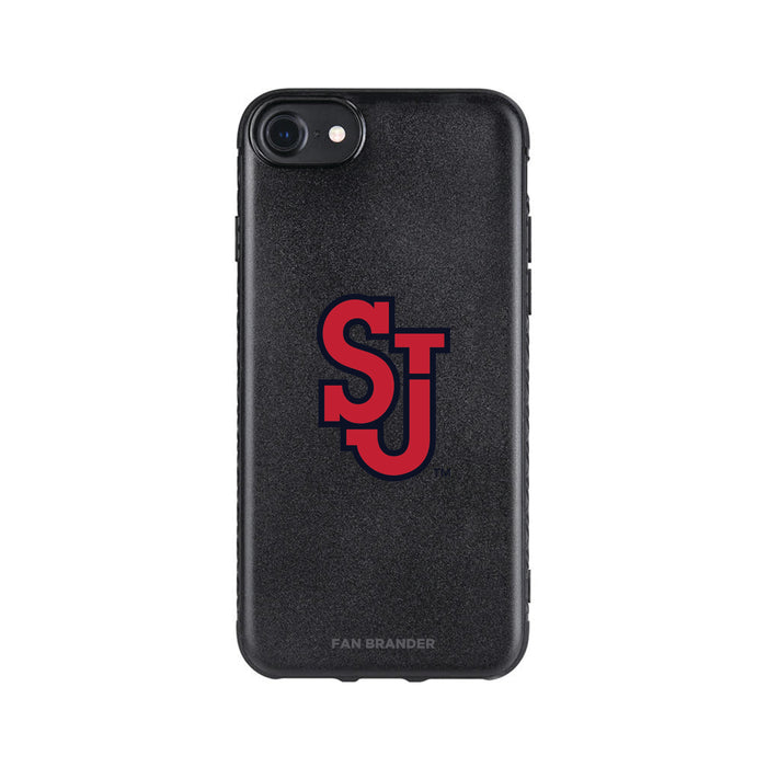 Fan Brander Black Slim Phone case with St. John's Red Storm Primary Logo