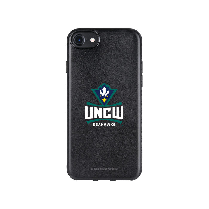 Fan Brander Black Slim Phone case with UNC Wilmington Seahawks Primary Logo