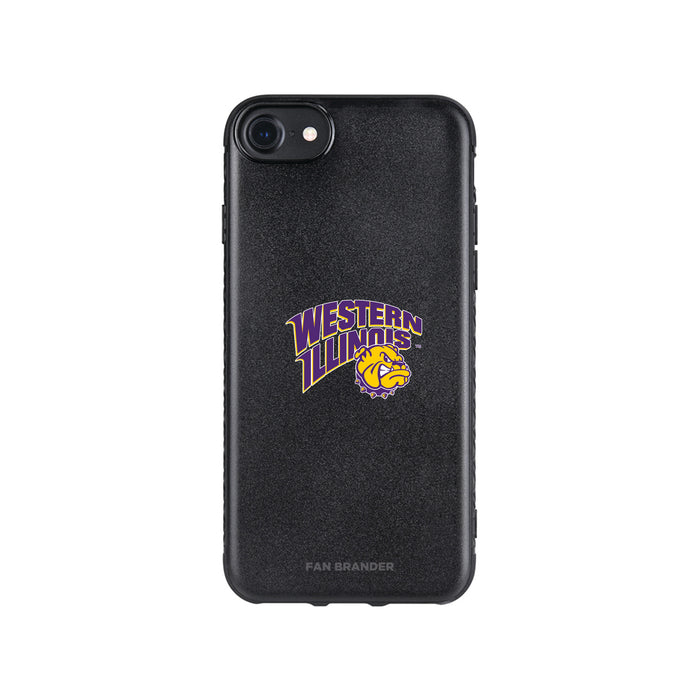 Fan Brander Black Slim Phone case with Western Illinois University Leathernecks Primary Logo