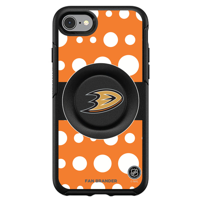 OtterBox Otter + Pop symmetry Phone case with Anaheim Ducks Polka Dots design