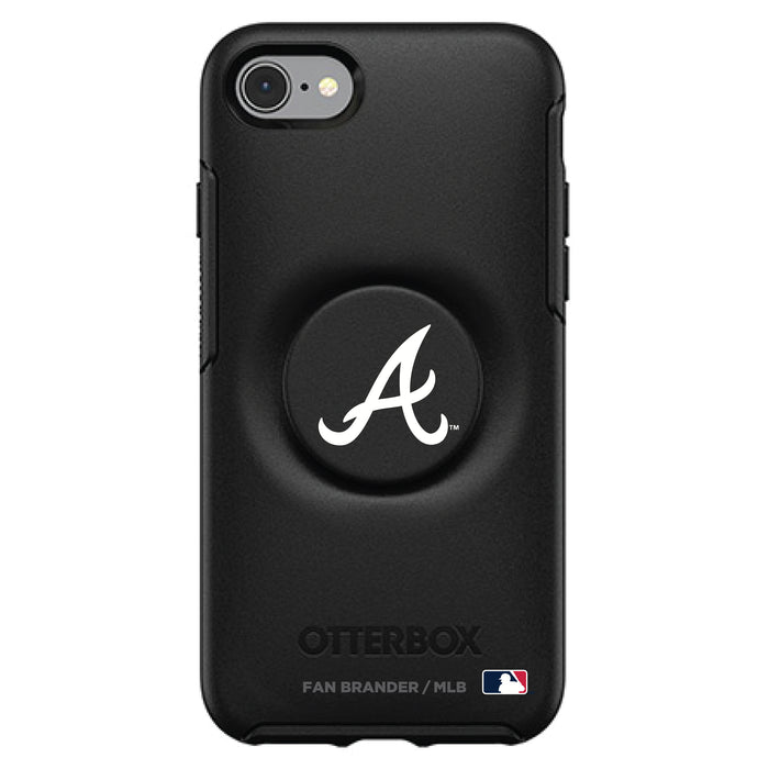 OtterBox Otter + Pop symmetry Phone case with Atlanta Braves Primary Logo