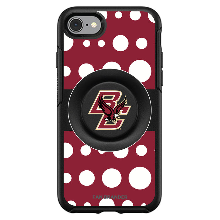 OtterBox Otter + Pop symmetry Phone case with Boston College Eagles Polka Dots design