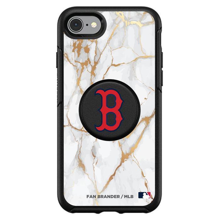 OtterBox Otter + Pop symmetry Phone case with Boston Red Sox White Marble design