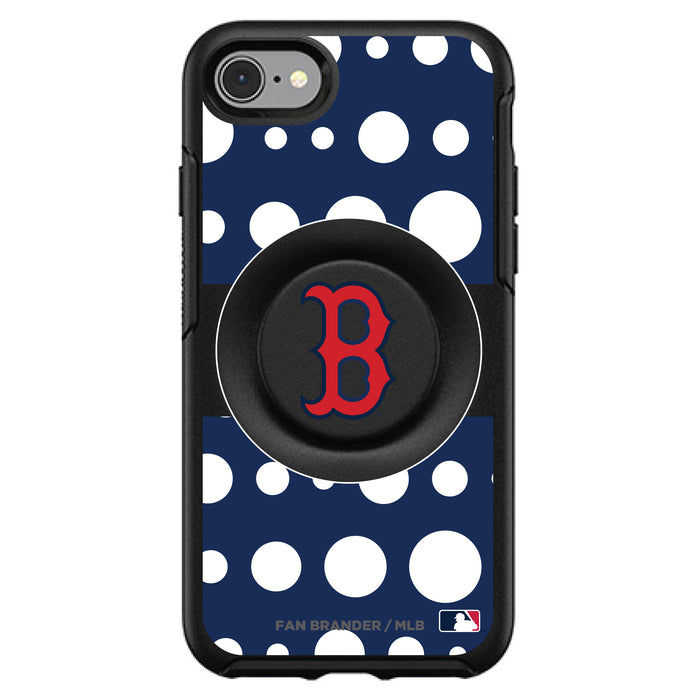 OtterBox Otter + Pop symmetry Phone case with Boston Red Sox Polka Dots design