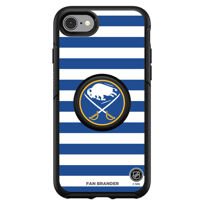 OtterBox Otter + Pop symmetry Phone case with Buffalo Sabres Stripes Design