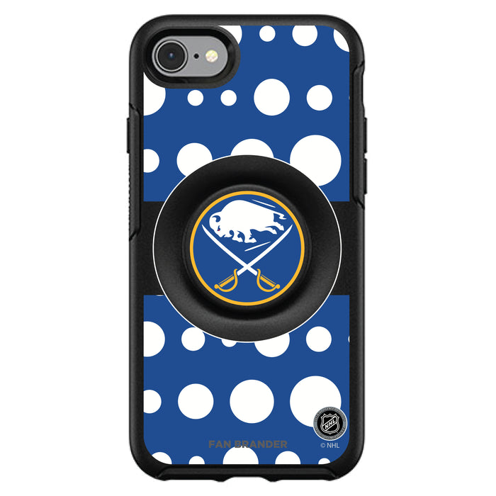 OtterBox Otter + Pop symmetry Phone case with Buffalo Sabres Polka Dots design