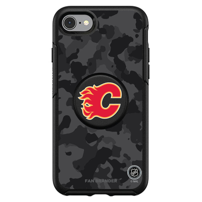 OtterBox Otter + Pop symmetry Phone case with Calgary Flames Urban Camo design
