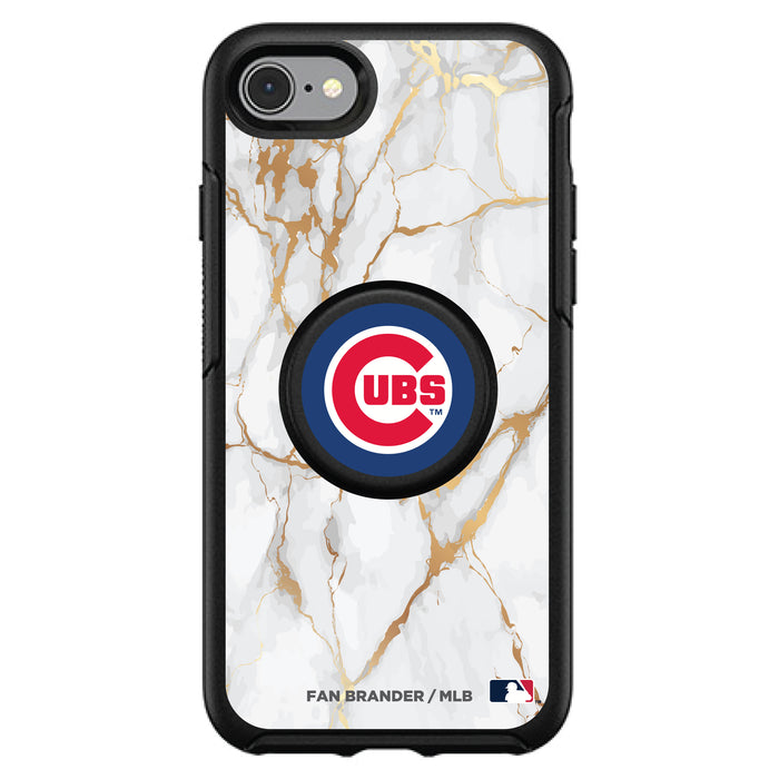 OtterBox Otter + Pop symmetry Phone case with Chicago Cubs White Marble design
