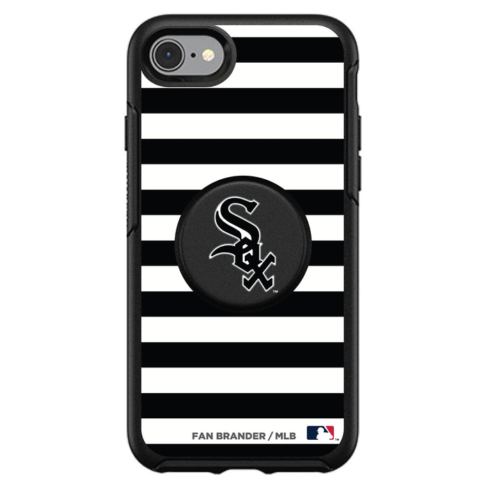 OtterBox Otter + Pop symmetry Phone case with Chicago White Sox Primary Logo and Striped Design
