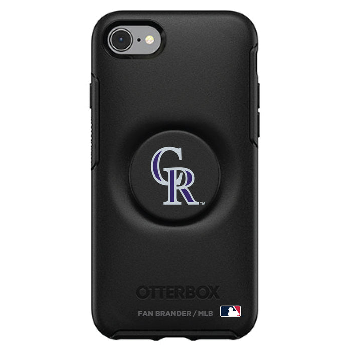 OtterBox Otter + Pop symmetry Phone case with Colorado Rockies Primary Logo