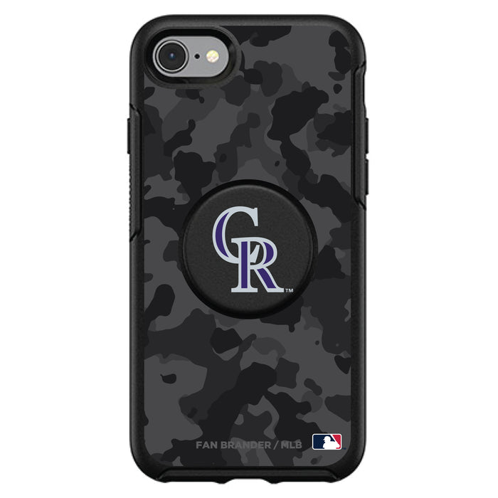 OtterBox Otter + Pop symmetry Phone case with Colorado Rockies Urban Camo background