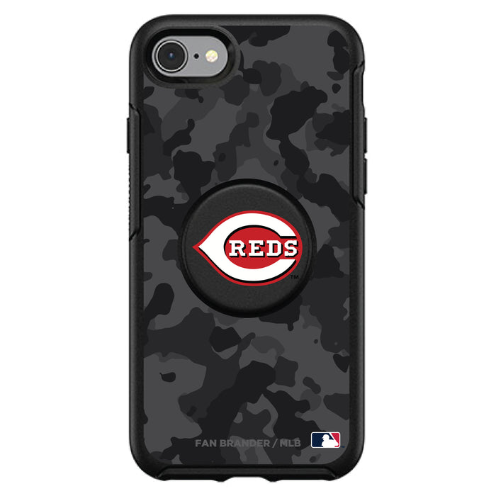 OtterBox Otter + Pop symmetry Phone case with Cincinnati Reds Urban Camo background