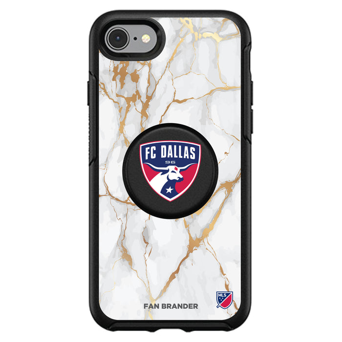 OtterBox Otter + Pop symmetry Phone case with FC Dallas White Marble design