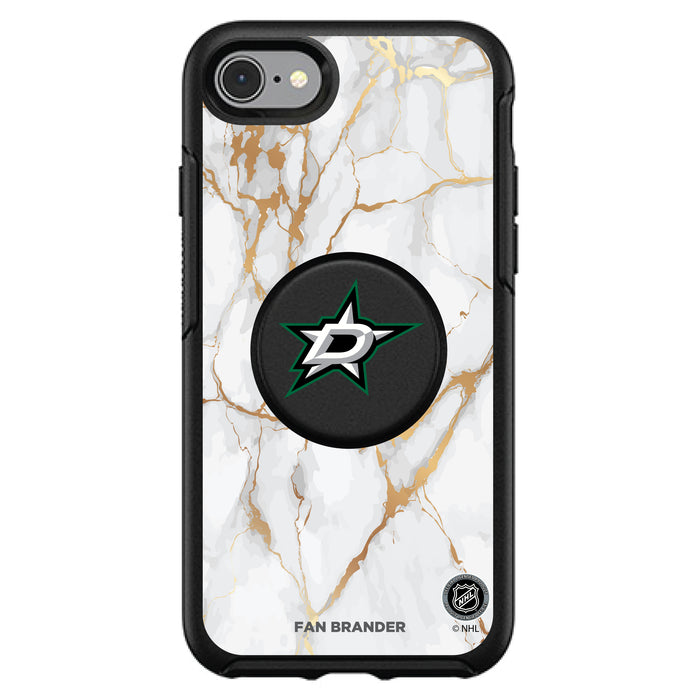 OtterBox Otter + Pop symmetry Phone case with Dallas Stars White Marble design