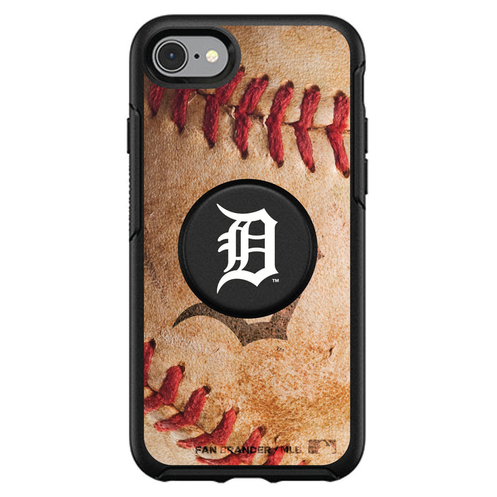 OtterBox Otter + Pop symmetry Phone case with Detroit Tigers Primary Logo with Baseball Design