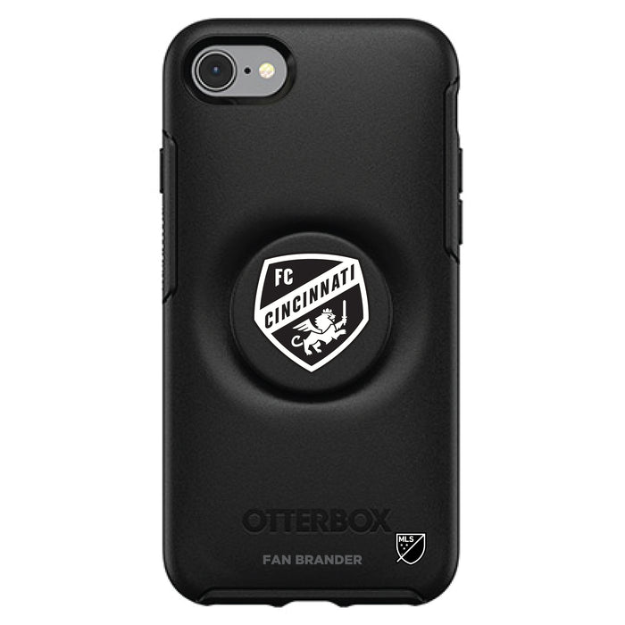 OtterBox Otter + Pop symmetry Phone case with FC Cincinnati Urban Primary Logo in Black and White