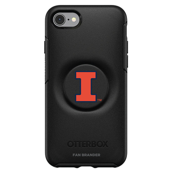 OtterBox Otter + Pop symmetry Phone case with Illinois Fighting Illini Primary Logo