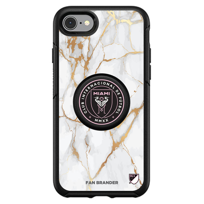 OtterBox Otter + Pop symmetry Phone case with Inter Miami CF White Marble design