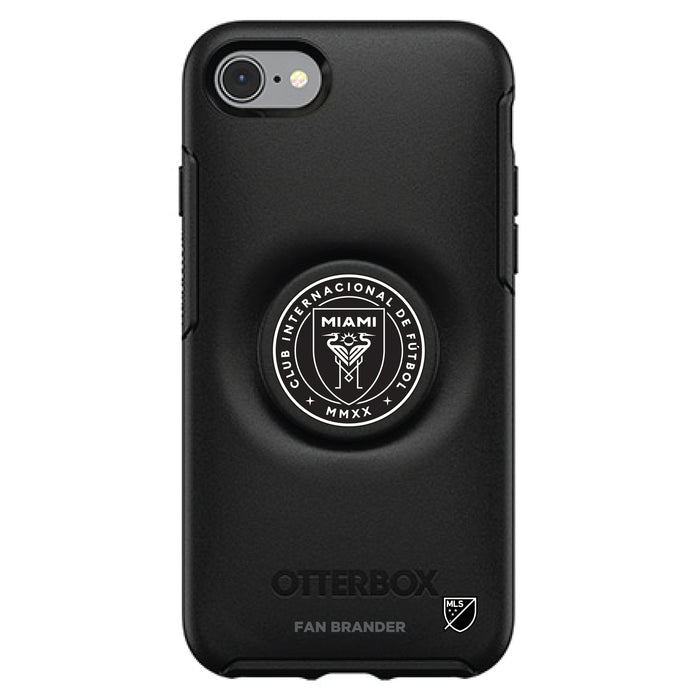 OtterBox Otter + Pop symmetry Phone case with Inter Miami CF Urban Primary Logo in Black and White