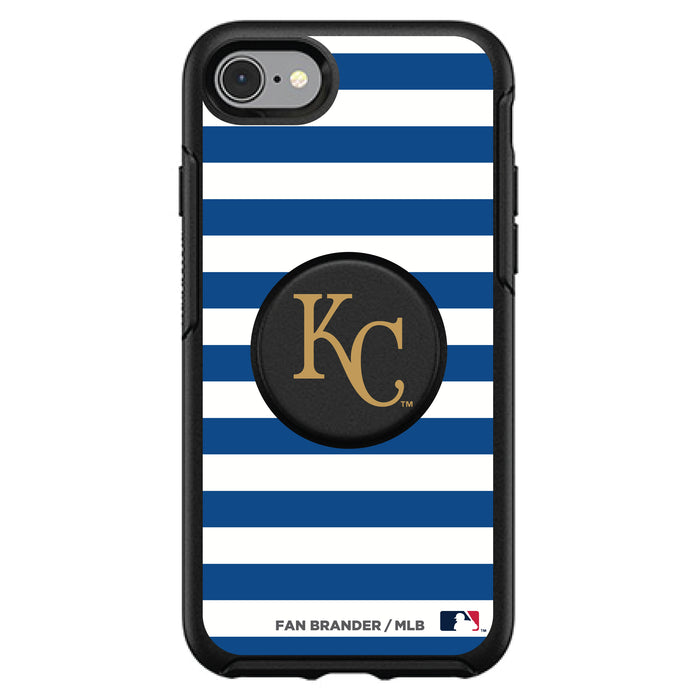 OtterBox Otter + Pop symmetry Phone case with Kansas City Royals Primary Logo and Striped Design