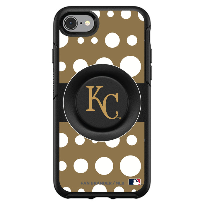 OtterBox Otter + Pop symmetry Phone case with Kansas City Royals Polka Dots design