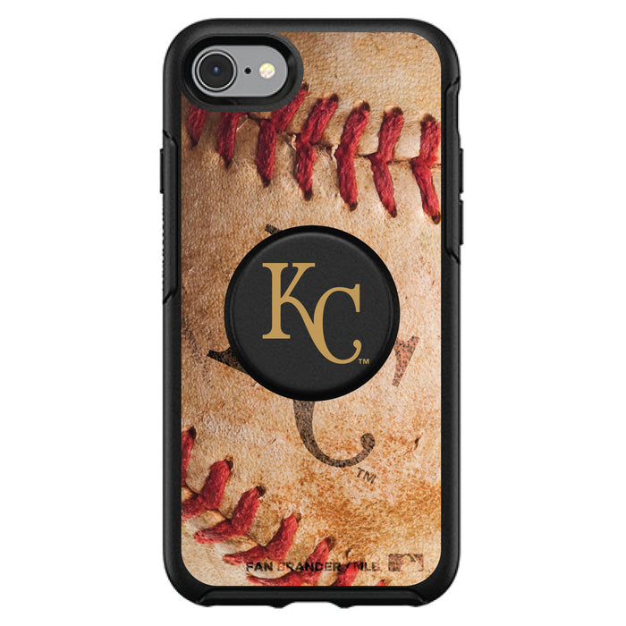 OtterBox Otter + Pop symmetry Phone case with Kansas City Royals Primary Logo with Baseball Design