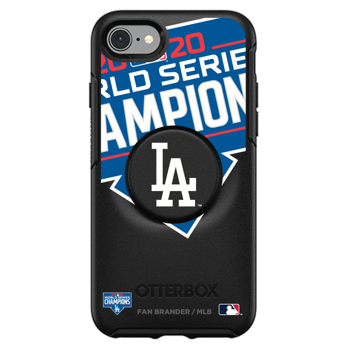 OtterBox Otter + Pop symmetry Phone case with Los Angeles Dodgers 2020 MLB Champions Design