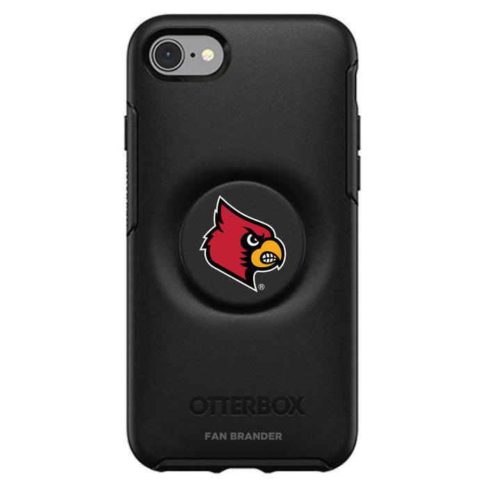 OtterBox Otter + Pop symmetry Phone case with Louisville Cardinals Primary Logo