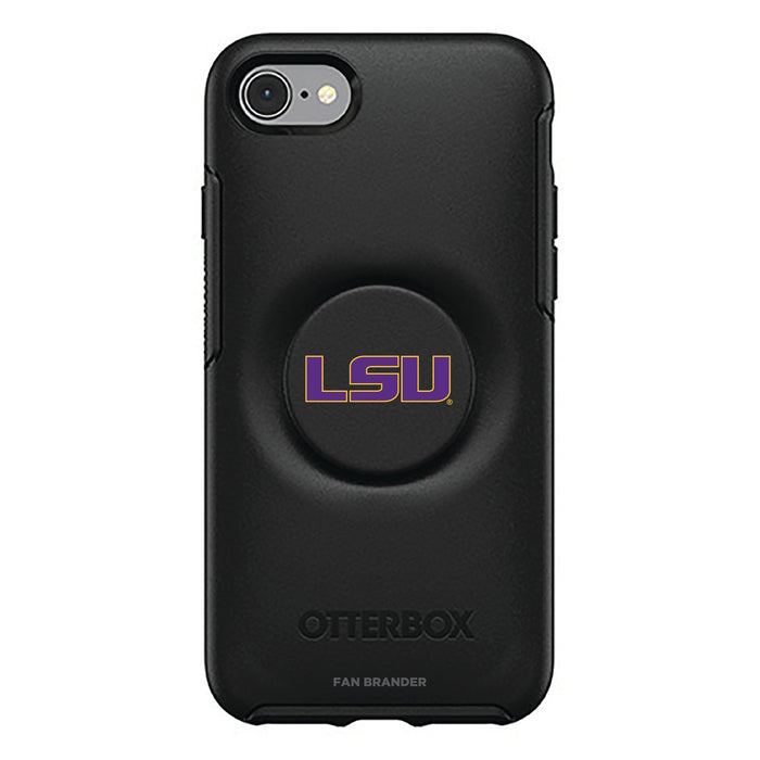 OtterBox Otter + Pop symmetry Phone case with LSU Tigers Primary Logo