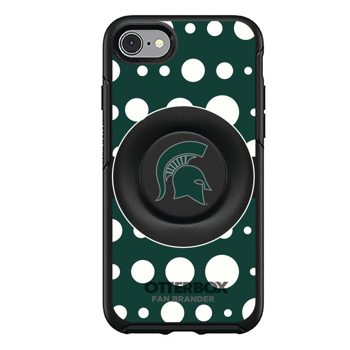 OtterBox Otter + Pop symmetry Phone case with Michigan State Spartans Polka Dots design