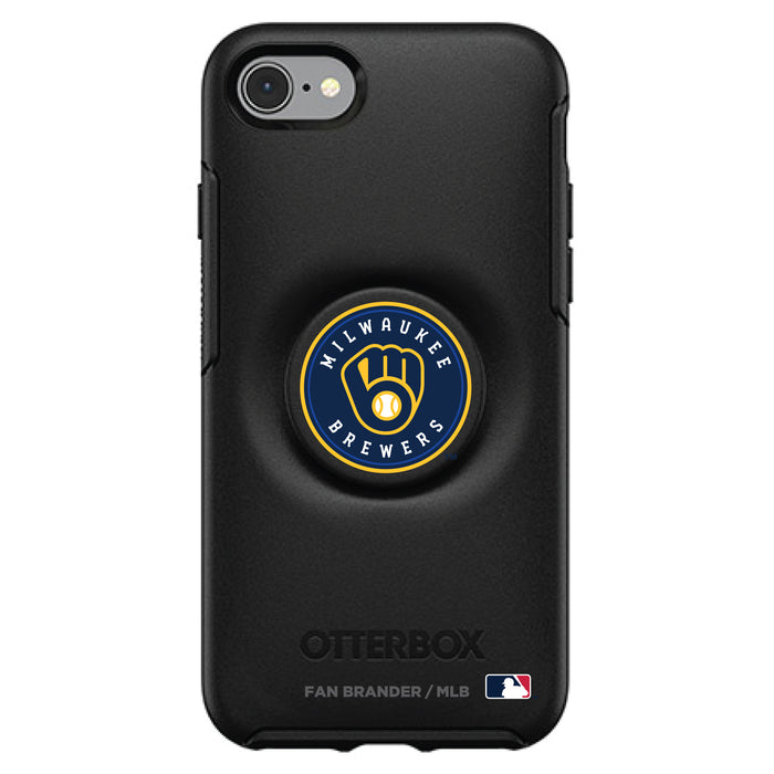 OtterBox Otter + Pop symmetry Phone case with Milwaukee Brewers Primary Logo