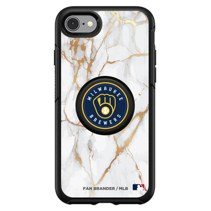 OtterBox Otter + Pop symmetry Phone case with Milwaukee Brewers White Marble design