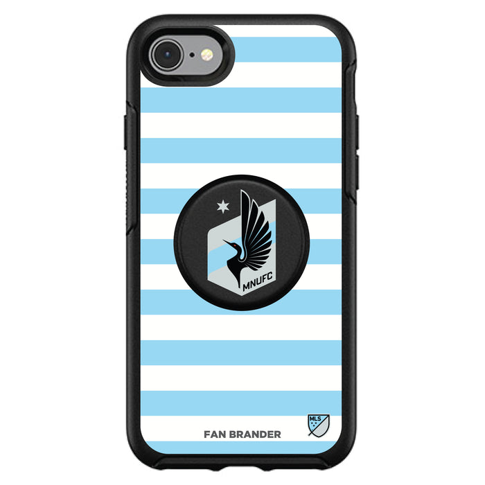 OtterBox Otter + Pop symmetry Phone case with Minnesota United FC Primary Logo with Stripes