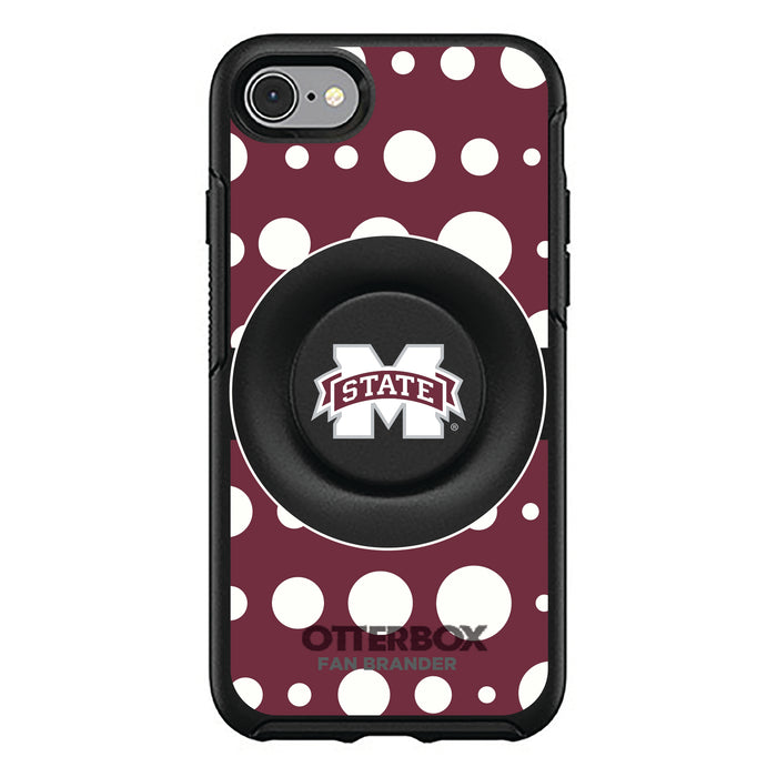 OtterBox Otter + Pop symmetry Phone case with Mississippi State Bulldogs Polka Dots design