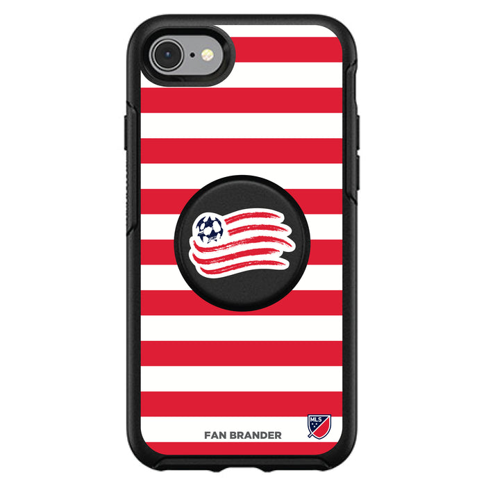 OtterBox Otter + Pop symmetry Phone case with New England Revolution Primary Logo with Stripes