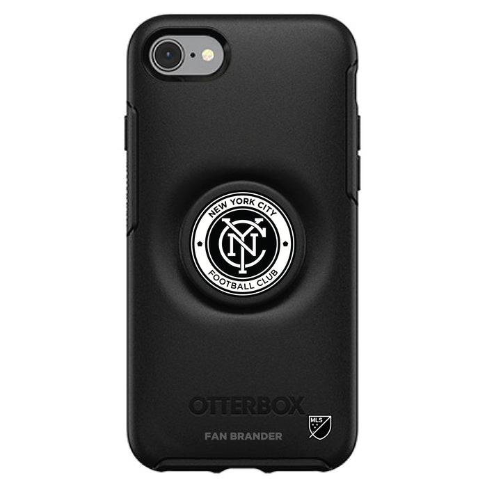 OtterBox Otter + Pop symmetry Phone case with New York City FC Urban Primary Logo in Black and White