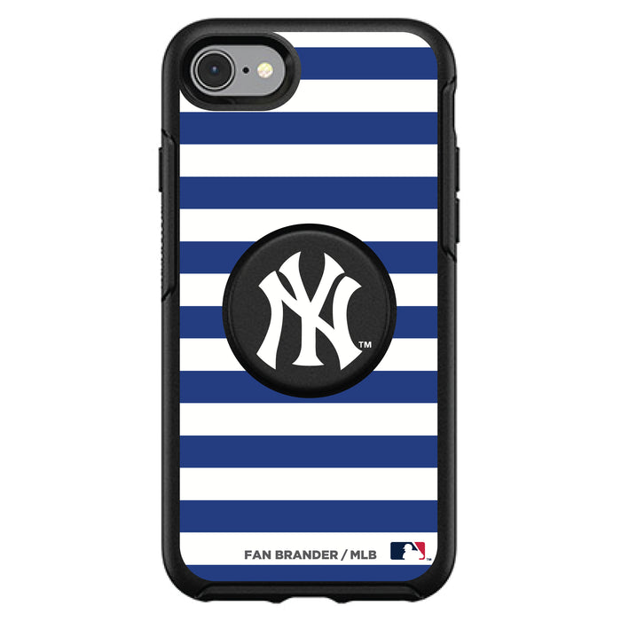 OtterBox Otter + Pop symmetry Phone case with New York Yankees Primary Logo and Striped Design