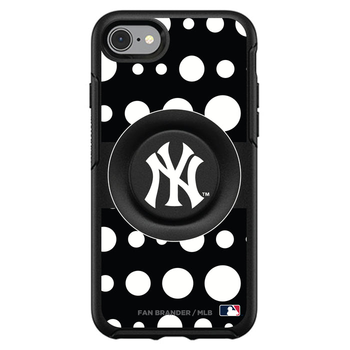 OtterBox Otter + Pop symmetry Phone case with New York Yankees Polka Dots design