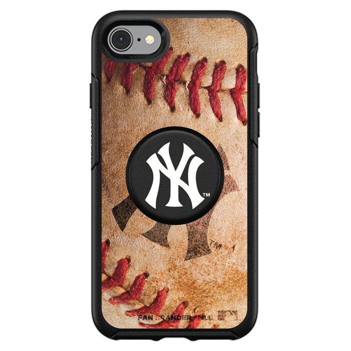 OtterBox Otter + Pop symmetry Phone case with New York Yankees Primary Logo with Baseball Design
