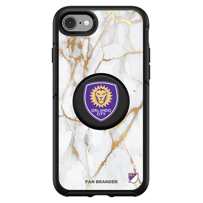 OtterBox Otter + Pop symmetry Phone case with Orlando City SC White Marble design