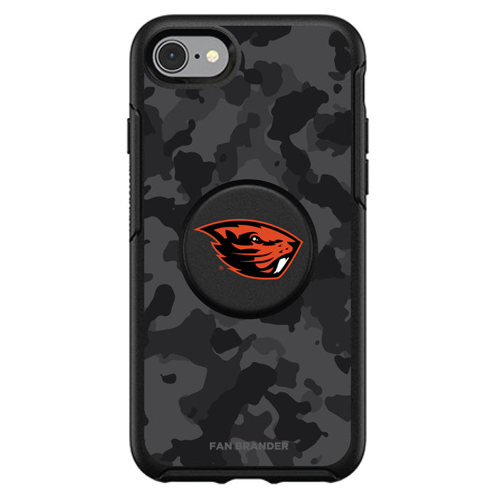 OtterBox Otter + Pop symmetry Phone case with Oregon State Beavers Urban Camo background