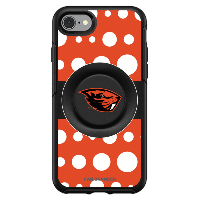 OtterBox Otter + Pop symmetry Phone case with Oregon State Beavers Polka Dots design