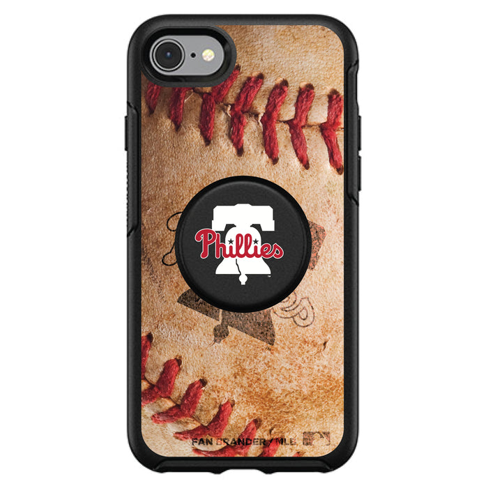 OtterBox Otter + Pop symmetry Phone case with Philadelphia Phillies Primary Logo with Baseball Design