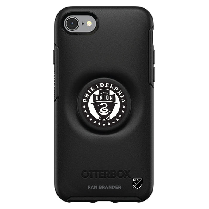 OtterBox Otter + Pop symmetry Phone case with Philadelphia Union Urban Primary Logo in Black and White
