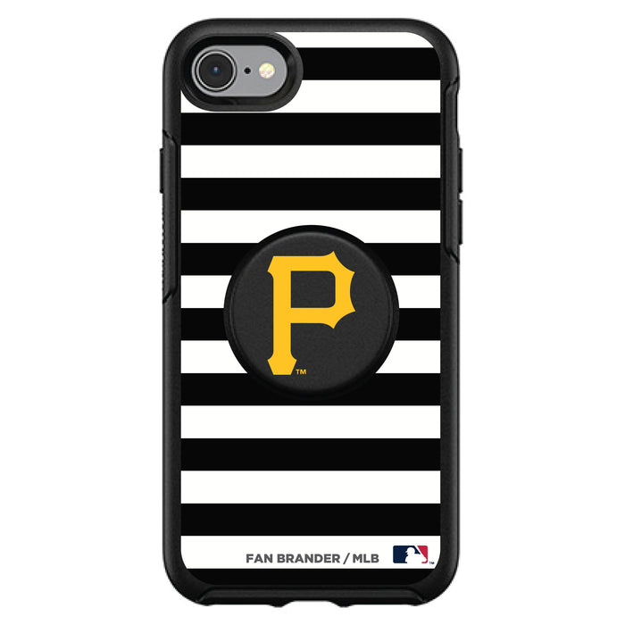 OtterBox Otter + Pop symmetry Phone case with Pittsburgh Pirates Primary Logo and Striped Design