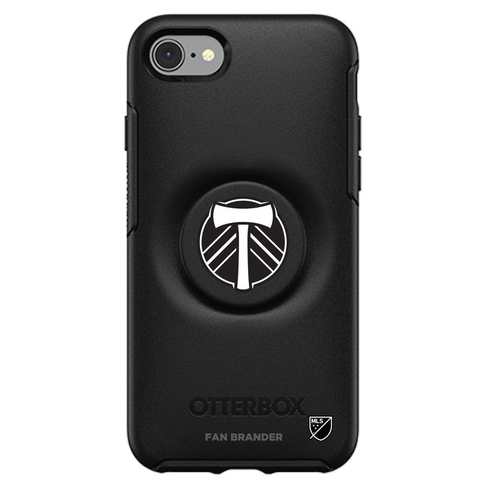 OtterBox Otter + Pop symmetry Phone case with Portland Timbers Urban Primary Logo in Black and White