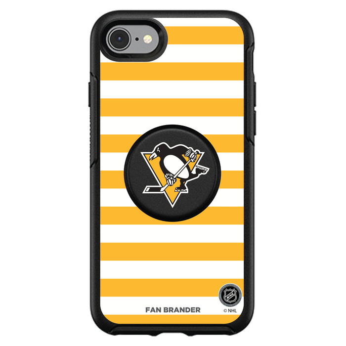 OtterBox Otter + Pop symmetry Phone case with Pittsburgh Penguins Stripes Design