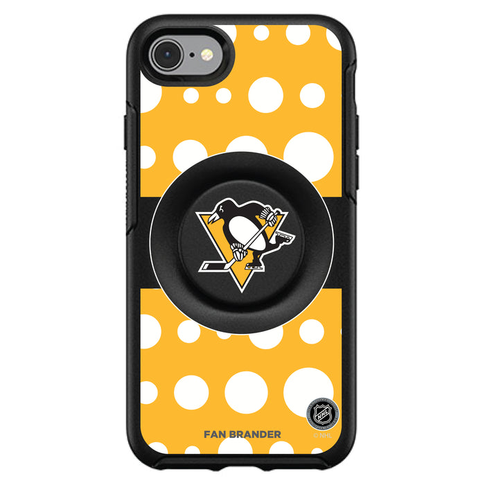 OtterBox Otter + Pop symmetry Phone case with Pittsburgh Penguins Polka Dots design