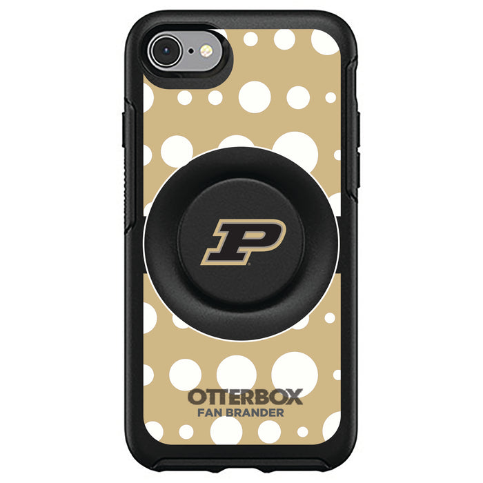 OtterBox Otter + Pop symmetry Phone case with Purdue Boilermakers Polka Dots design
